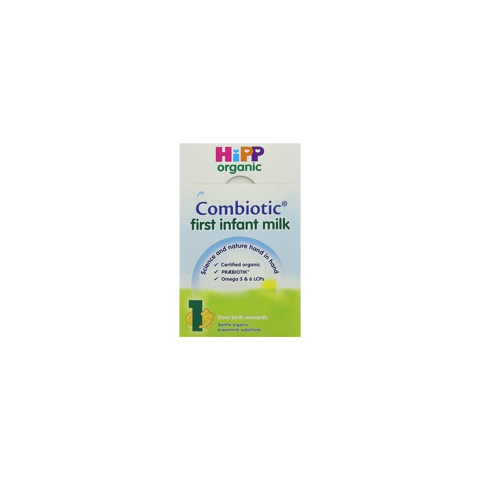 HiPP Organic Combiotic First Infant Milk 1 From Birth Onwards (Case of 4 x 800g boxes, total 8 sachets)