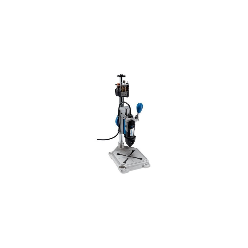 Dremel 3-in-1 Workstation, Drill Press, Rotary Tool Holder, and Flex-Shaft Tool Stand - Black/Blue