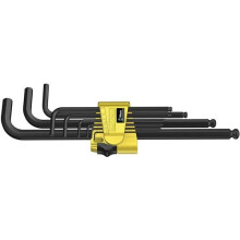 Wera 05022171001 Hex-Plus Hex Key Set 950 PKL/9 SZ N High Torque with Ball-end, Imperial BlackLaser, 5/64-inch-3/8-inch, 9-Piece