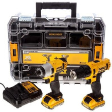 DEWALT 12V XR Sub-Compact Twin Pack, Impact and Drill Driver, 2 x 2.0Ah DEWDCK211D2T