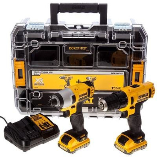 DEWALT 12V XR Sub-Compact Twin Pack, Impact and Drill Driver, 2 x 2.0Ah ...