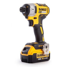 DEWALT DCF887M1-GB XR Brushless Lithium-Ion Impact Driver, 18 V, Yellow/Black, 0