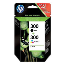 HP 300 2-pack Black/Tri-color Original Ink Cartridges (CN637EE)