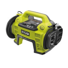 RYOBI - 18V ONE+ kompressori - täyttölaite - jopa 10,3 baaria / jopa 210 l/min - Toimitetaan 3 täyttökärjellä - R18I-0
