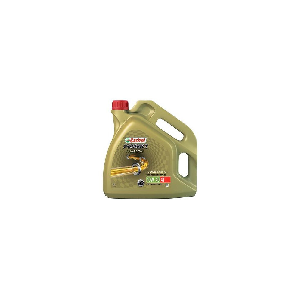 Castrol 15046C Power 1 Racing Engine Oil 10W-40 4T, 4L