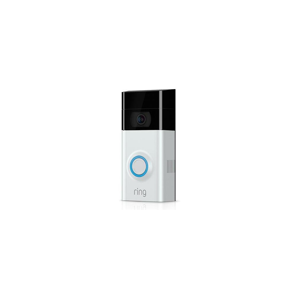 Ring Video Doorbell 2-1080p HD video, two-way talk, motion detection, wifi-connected, Satin Nickel
