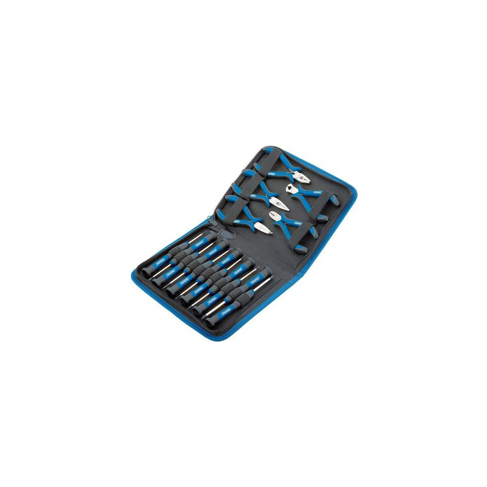 Draper 48958 16-Piece Precision Pliers And Screwdriver Set