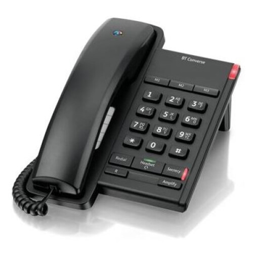 British Telecom BT Converse 2100 Corded Telephone, Black