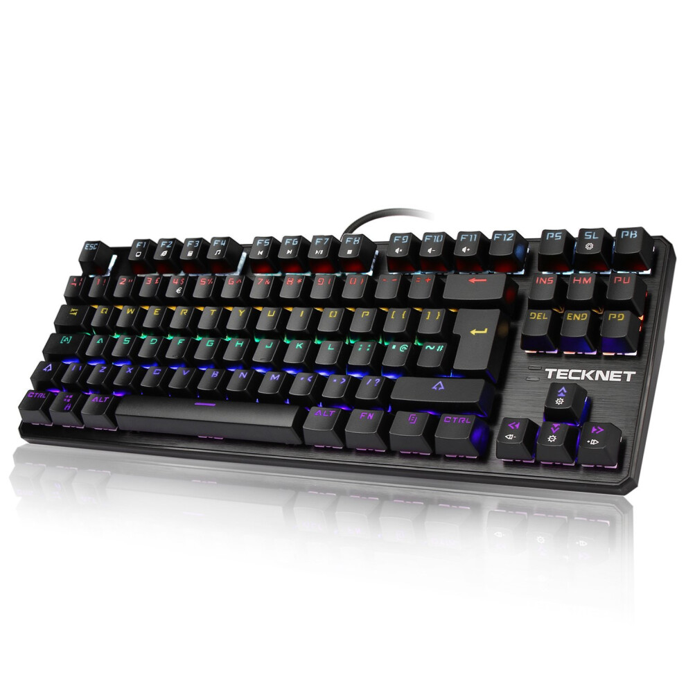 Tecknet Mechanical Keyboard Rainbow Backlit 88 Keys, Uk Layout 5060274478986