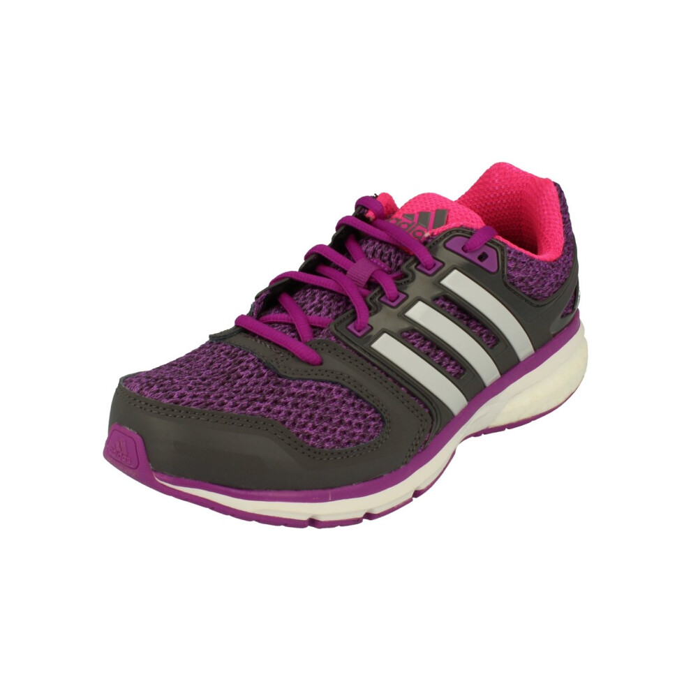 Adidas (3.5) Questar Boost Womens Running Trainers Sneakers Purple/Grey/White