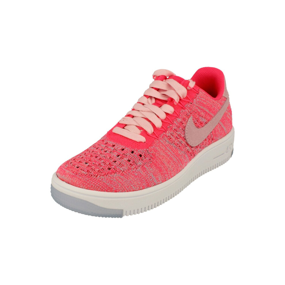 (4) Nike Womens Af1 Air Force 1 Flyknit Low Running Trainers 820256 Sneakers Shoes