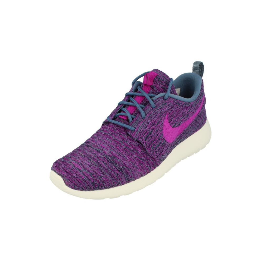 (4) Nike Womens Rosherun Flyknit Running Trainers 704927 Sneakers Shoes