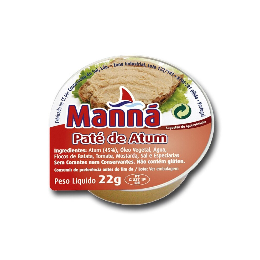 Tuna Fish Pate Manna - 24 Un X 22gr