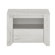Furniture To Go Angel 1 Drawer Bedside Cabinet, Wood, White Oak