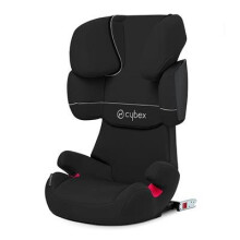 CYBEX Solution X-Fix, Toddler Car Seat Group 2/3, Pure Black - Black