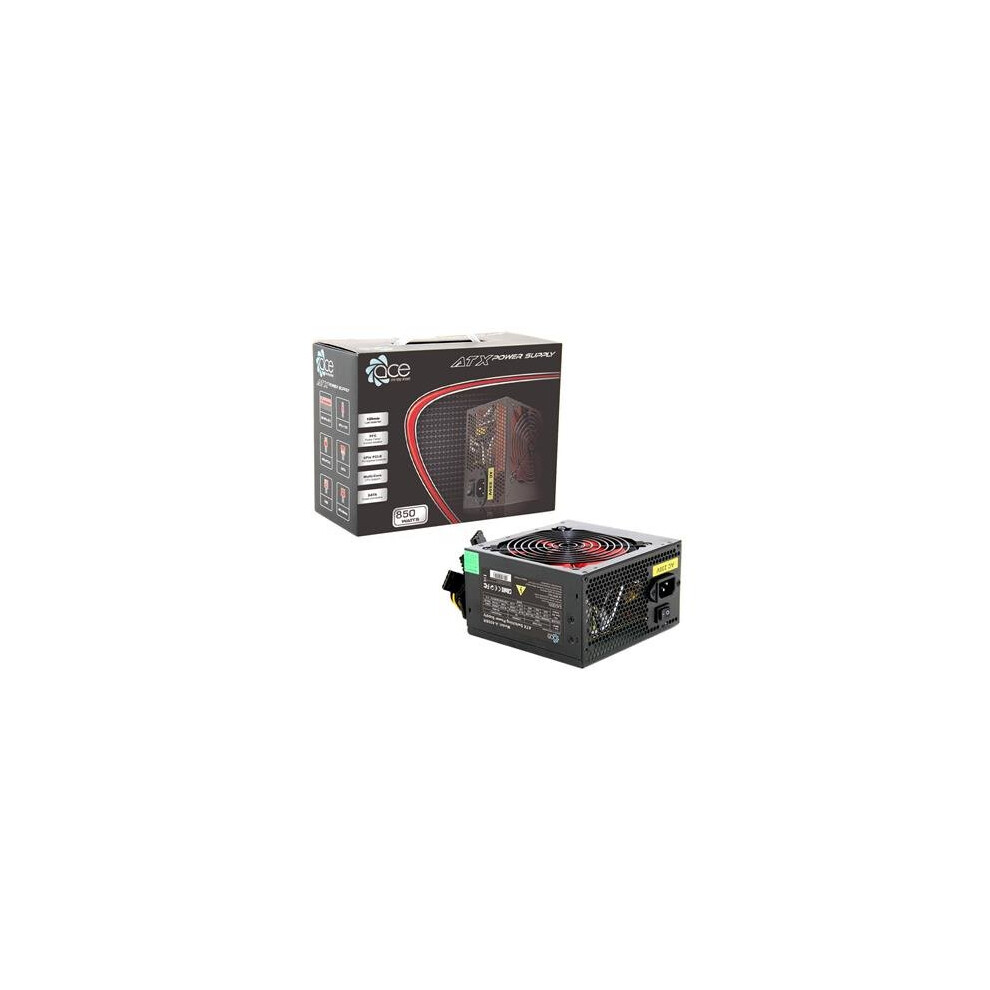 ACE 850W PC Power Supply 120mm Black Fan PFC 6+2 Pin PCI-E 4+4 Pin CPU connector - Image 3