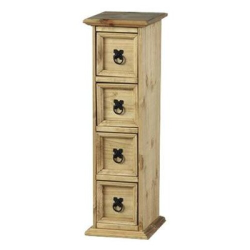 Mercers Furniture Mercers Furniture Corona 4x1 CD Storage Unit Solid Wood Pine 1