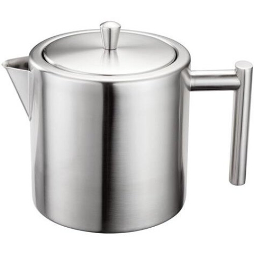 Stellar Stellar Oslo 5-Cup Teapot, Silver, 1 Litre