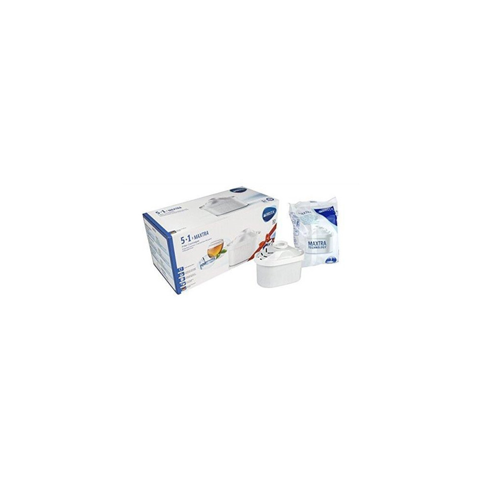 White Brita Maxtra Water Filter Cartridges 5 + 1