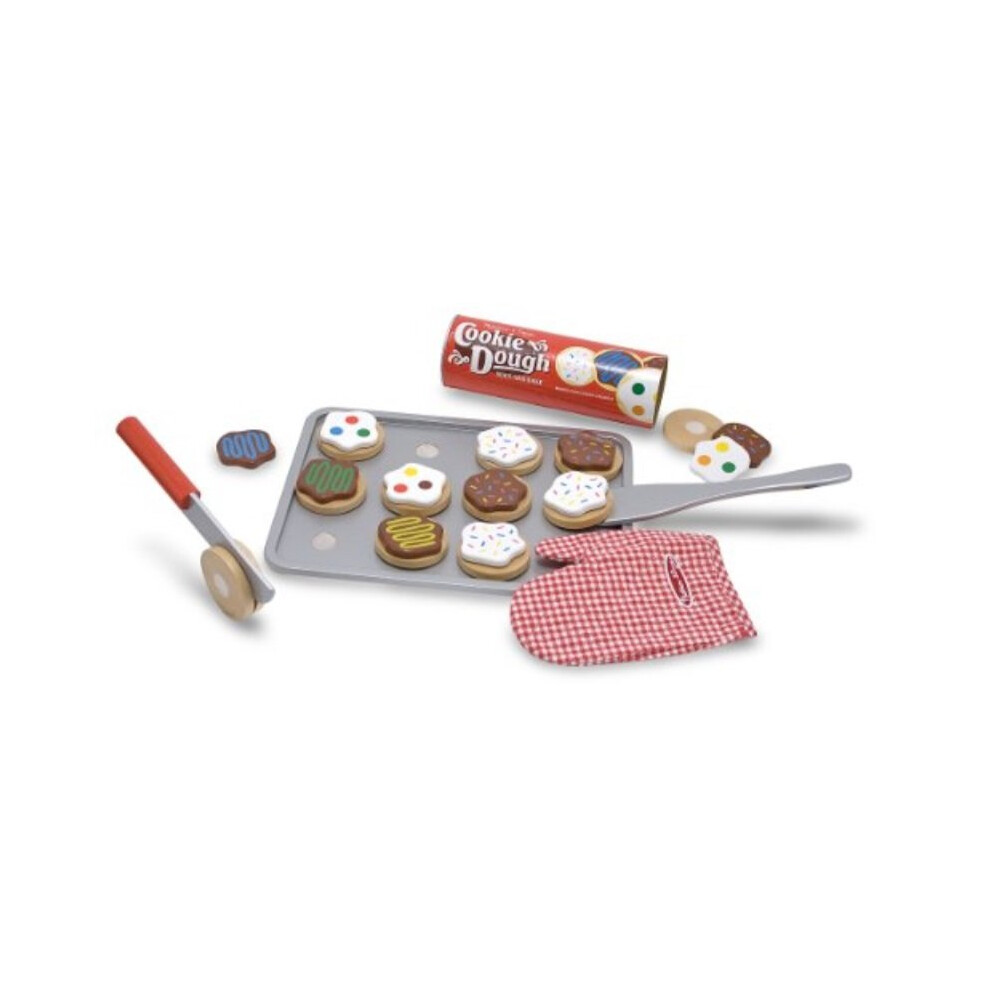 Melissa & Doug Slice and Bake Wooden Cookie Play Food Set