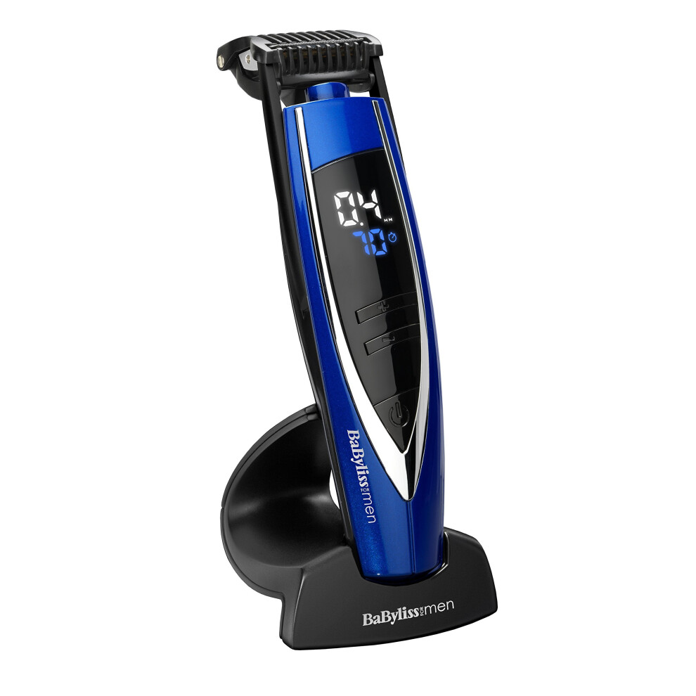 BaByliss For Men 7898BU Super Stubble XTP Beard Trimmer With LED Screen Displays