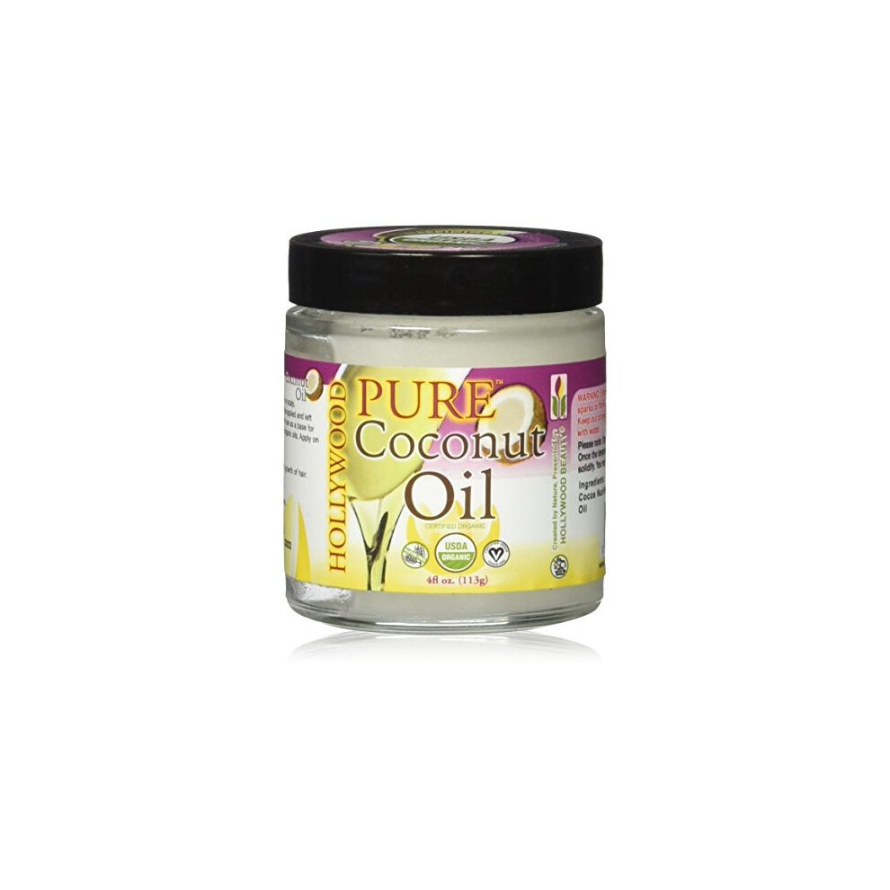 Hollywood Beauty 100% Pure Coconut Oil 4 Ounce