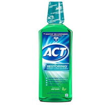 ACT Restoring Anticavity Fluoride Mint Burst Mouthwash 18 Ounce