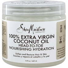 SheaMoisture, Kopf-bis-Fuß nährende Feuchtigkeitspflege, 100% natives Kokosnussöl extra, 14,5 fl oz (411 ml)