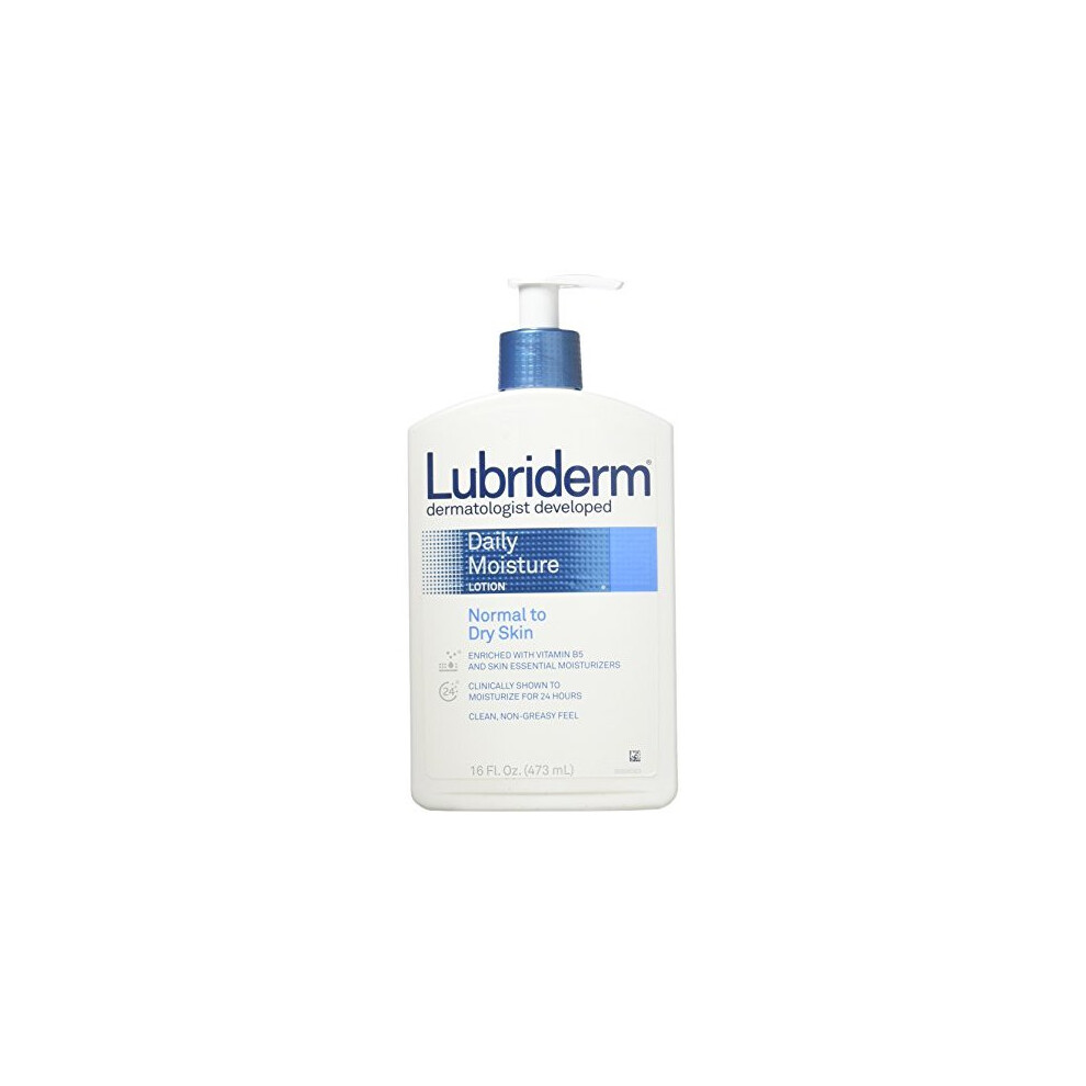 Lubriderm Daily Moisture Hydrating Lotion with Vitamin B5, 16 fl. oz