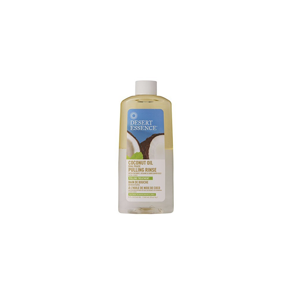 Desert Essence Mouth Rinse Dual Phase Pulling Coconut Oil 8 Fluid Ounce