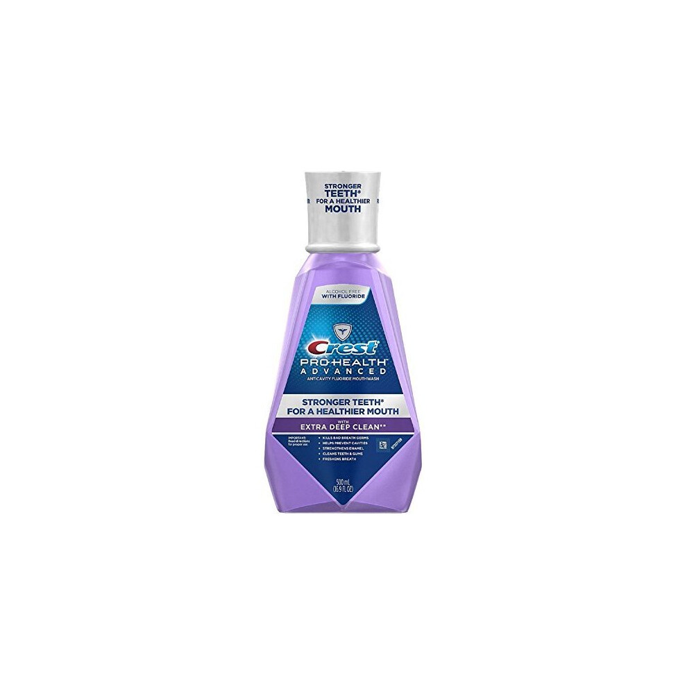 Crest , Enamel Care Mouthwash + Fluoride, Alcohol Free, 500Ml