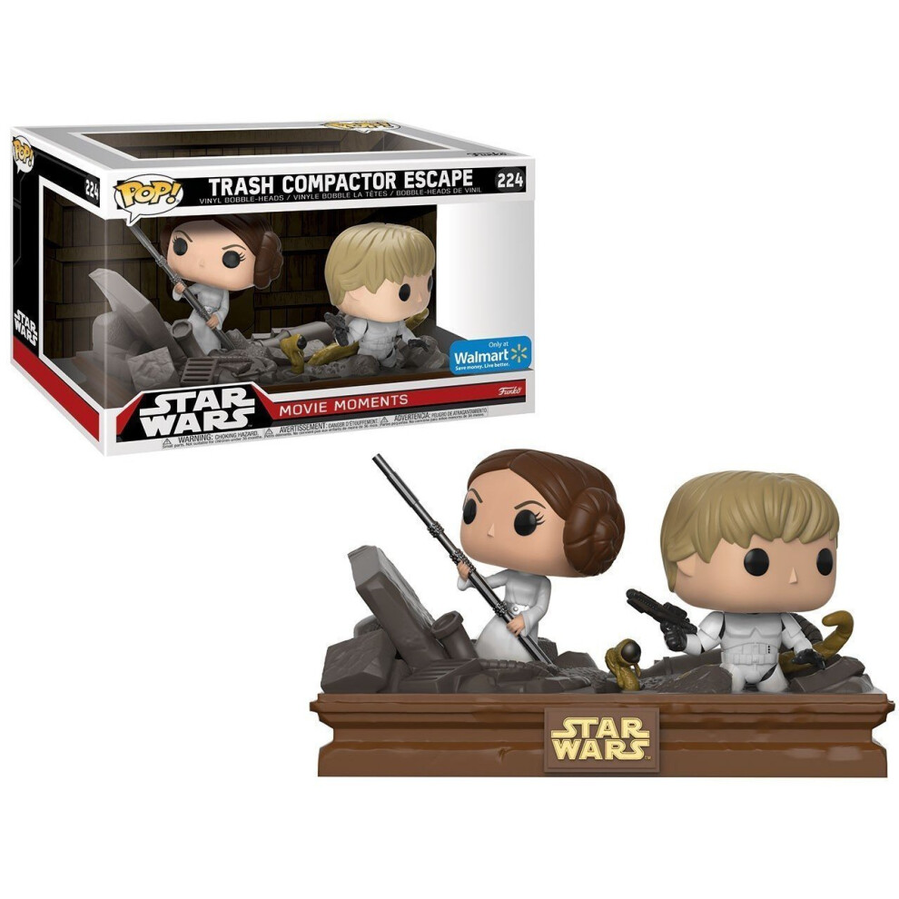 Photos - Action Figures / Transformers Funko Pop Vinyl 2 Pack Star Wars Movie Moments Luke And Leia Trash Compactor 23201