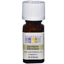 Aura Cacia, 100 % Reines Ätherisches Öl, Jasmin Absolut, 0,125 fl oz (3,7 ml)