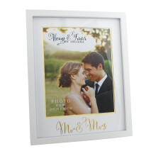 Always And Forever MDF Frame With Gold Words 'Mr. And Mrs.' 8x10