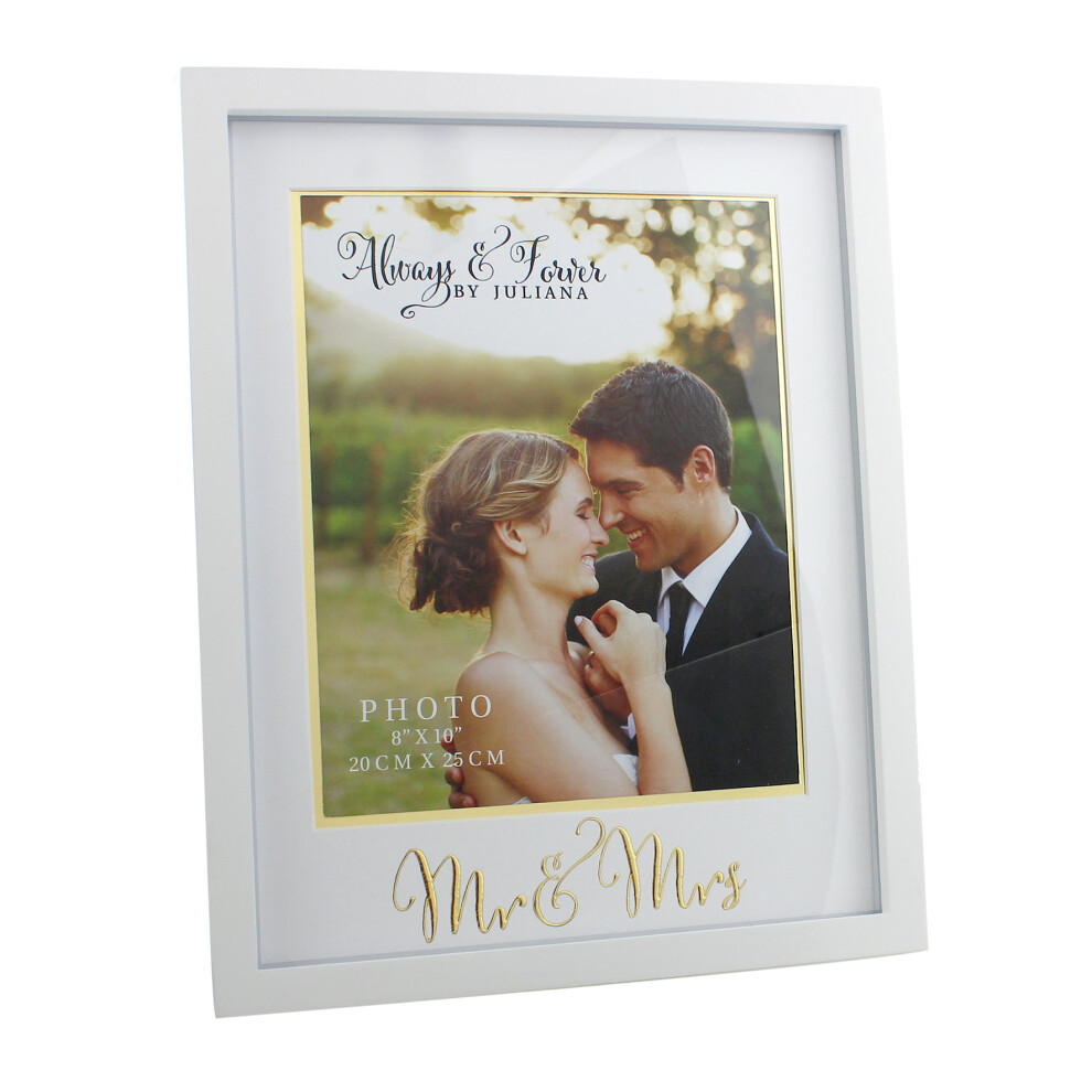 Always And Forever MDF Frame With Gold Words 'Mr. And Mrs.' 8x10