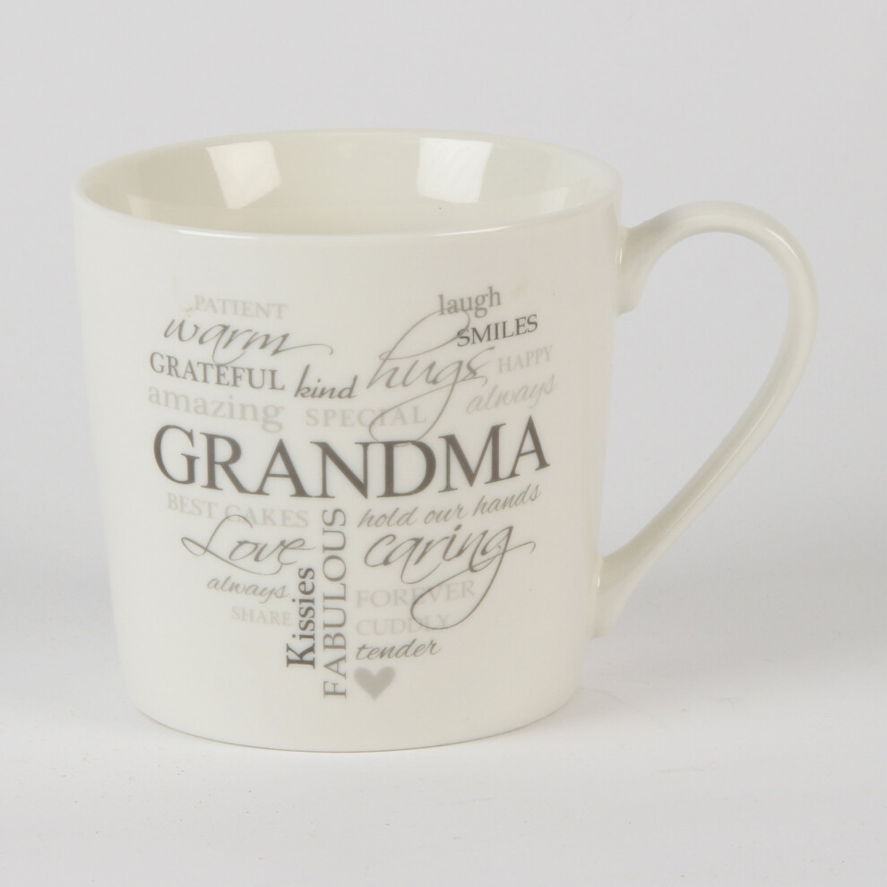 Heartfelt Moments Typography Mug Grandma