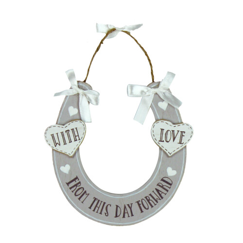 WIDDOP and Co. Love Story MDF Horseshoe 'From This Day Forward'