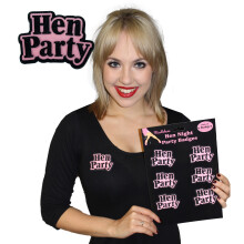 Set of 6 Padded Hen Night Brooches