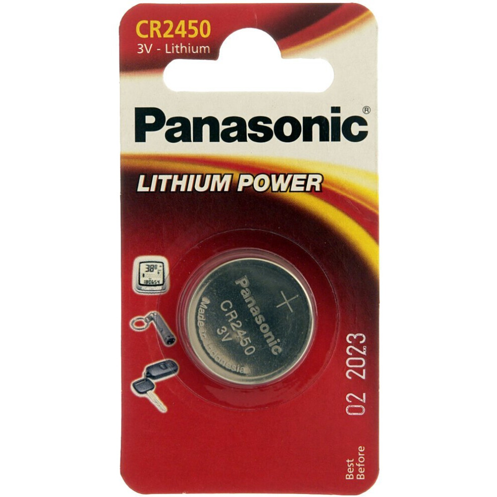 Panasonic Button Cell Lithium, 1 Pcs., Blistercard Cr 2450 1-Bl Panasonic