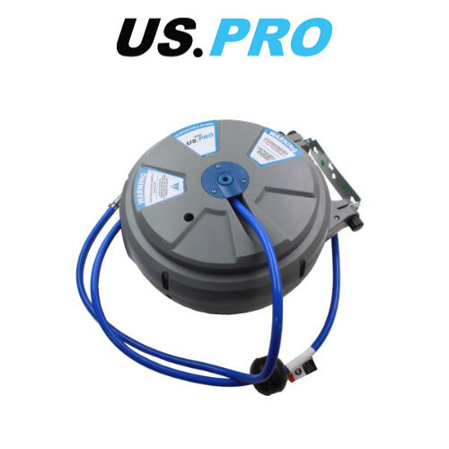 us pro US PRO 15 Meter Wall Mounted Retractable Air Hose Reel 8183