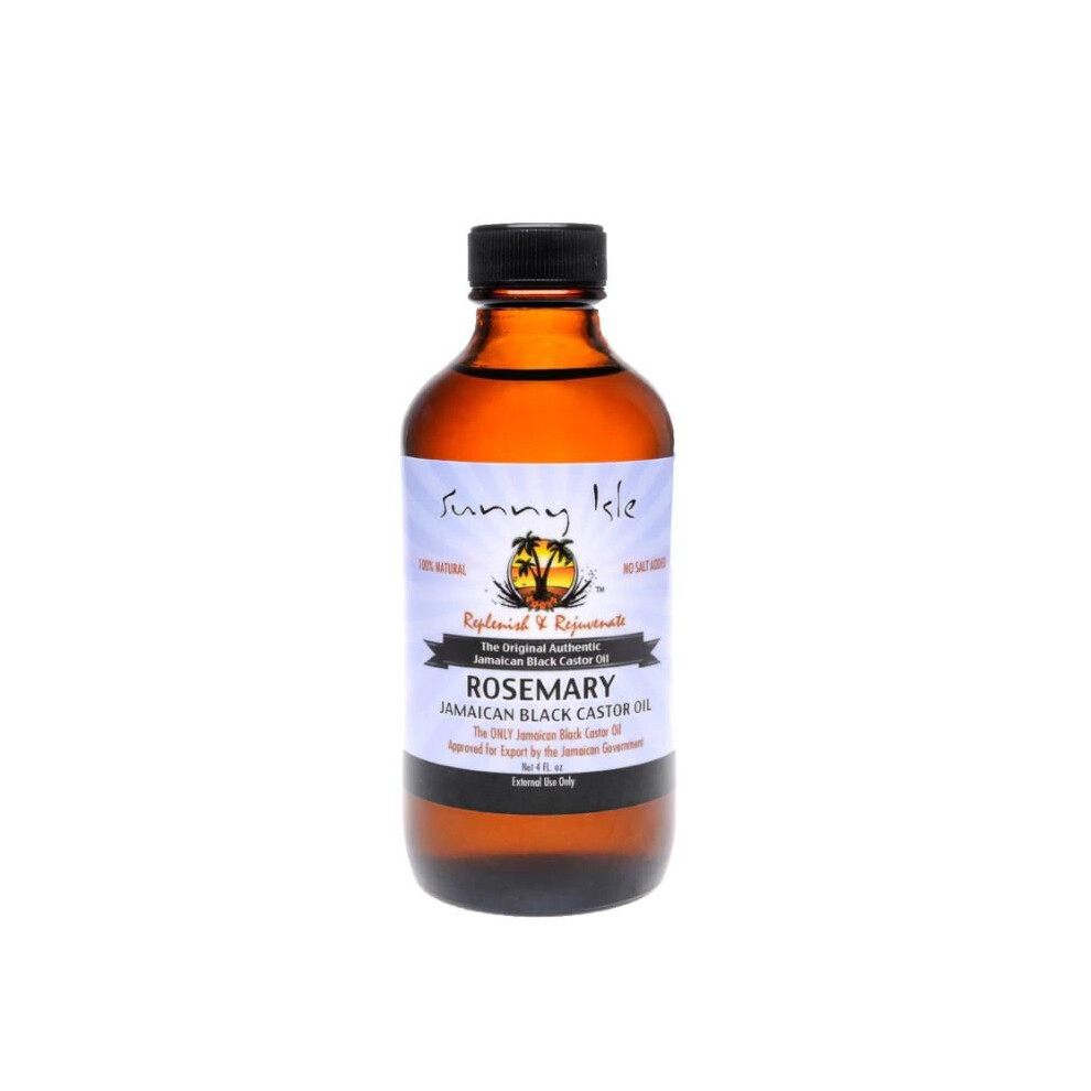 Sunny Isle Black Jamaican Castor Oil Rosemary 4Oz.