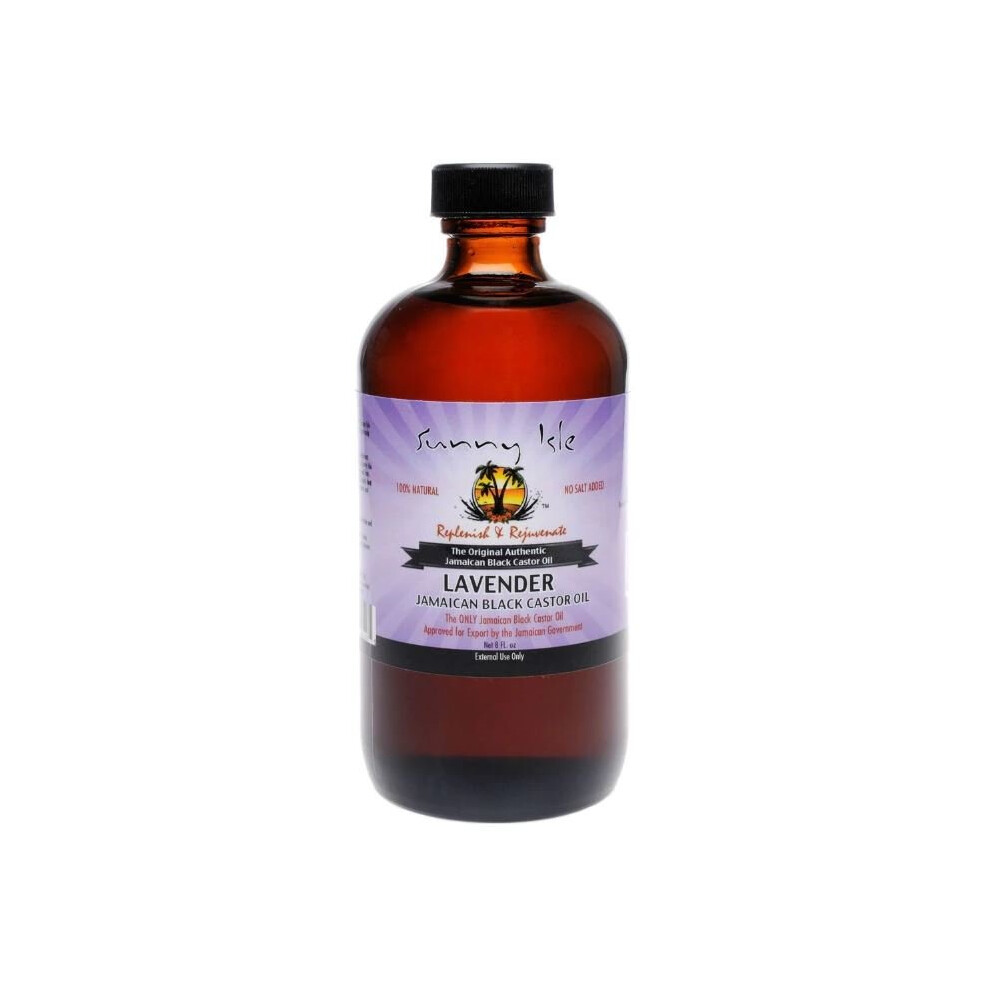 Sunny Isle Lavender Jamaican Castor Oil 8Oz.