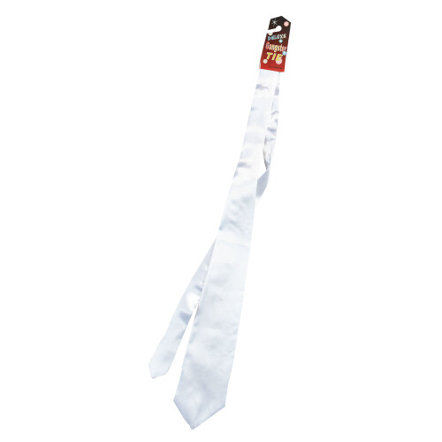 Gangster Tie. White