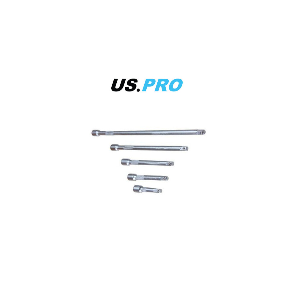 US PRO 1/4" Dr Extension Bar Set 5pc - 50 / 75 / 100 / 150 / 225mm