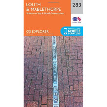 OS Explorer Map (283) Louth and Mablethorpe (OS Explorer Paper Map) (OS Explorer Active Map)