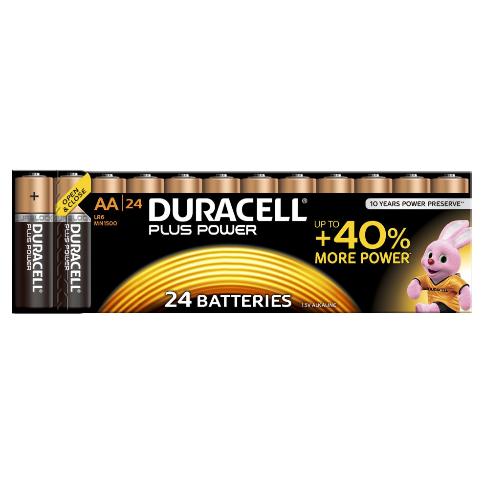 24pk Duracell MN1500 Plus Power AA Batteries