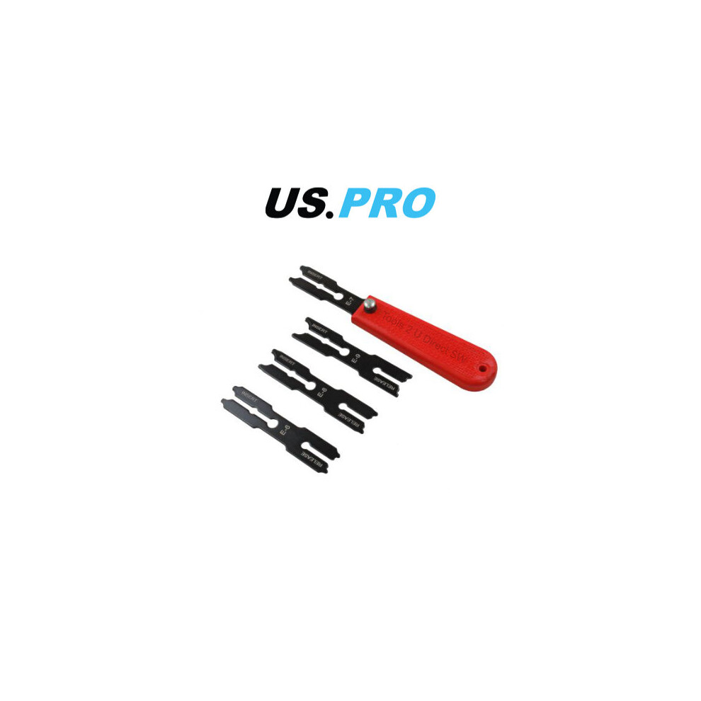 US PRO Tools 5pc E-Clip Remover & Installer Tool Set 5039 – Reversible Blades for 6-9mm E-Clips