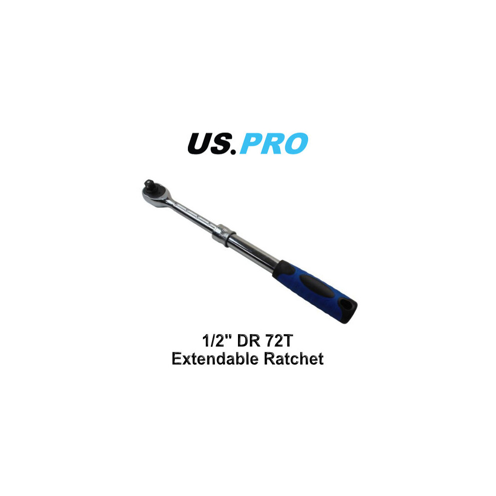 US PRO 1/2" Drive Extendable Ratchet 12" - 18" 310mm - 440mm 4155