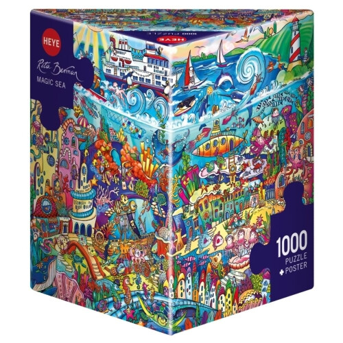 Heye Puzzles - Triangular1000 pc - Magic Sea, Berman