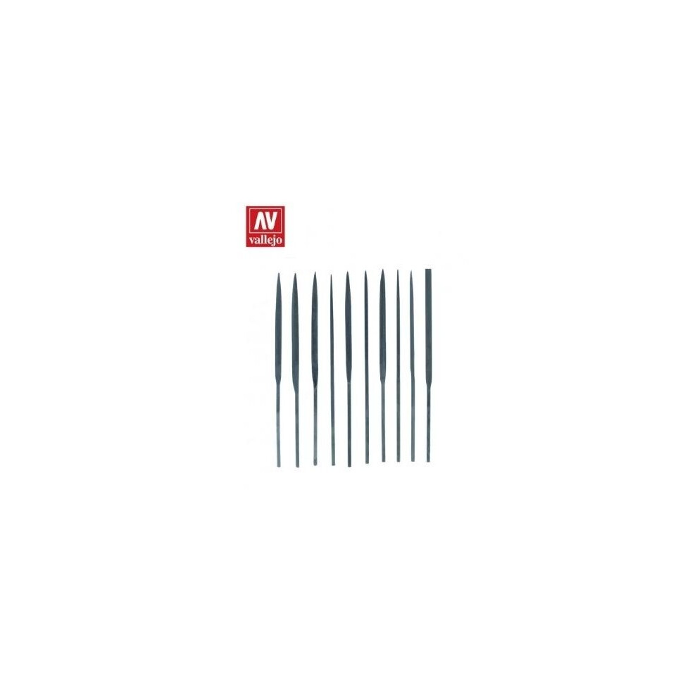 Av Vallejo Tools -Budget Needle File Set (10Pc) 8429551930093